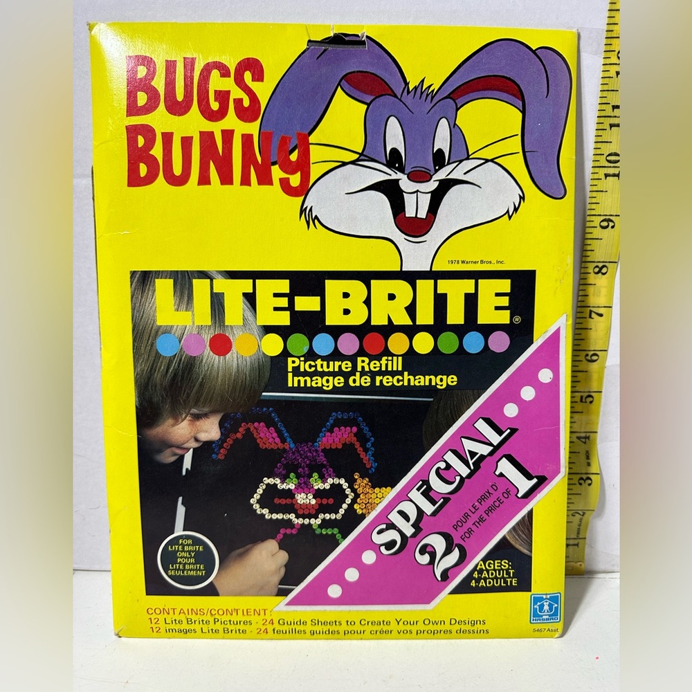 Bugs Bunny Lite-Brite Sheets.